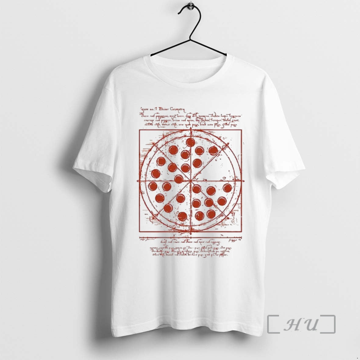 New Vitruvian Pizza Tee Da Vinci Hoodie, Sweatshirt | InkRitualCo.com