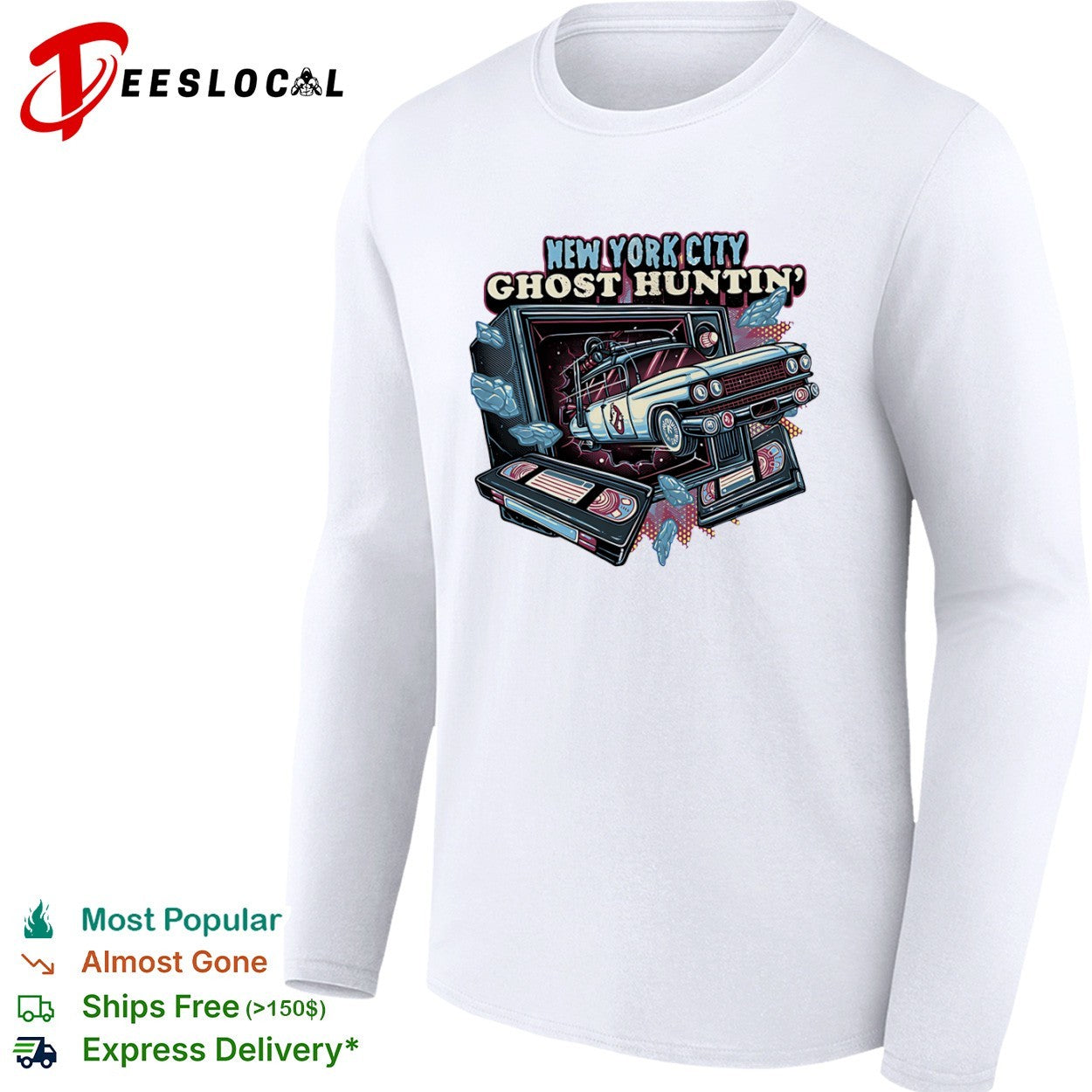 New York City Ghost Huntin the Ecto-1 coming through shirt
