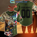 New York Jets Veteran Proud Of America Personalized Baseball Jersey