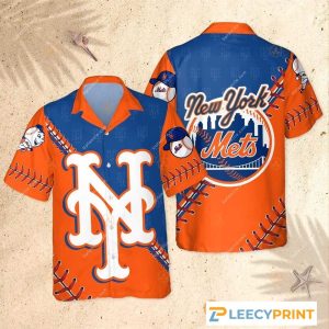 New York Mets Hot Summer Baseball Hawaiian Shirt, Mets Hawaiian Shirt