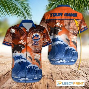 New York Mets MLB Baseball Team Custom Hawaiian Shirts, Mets Hawaiian Shirt
