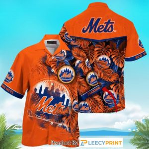 New York Mets MLB Summer Hawaii Shirt Custom Football Shirts, New York Mets Hawaiian Shirt