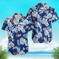 New York Mets Tropical Flower Short Sleeve Hawaiian Shirt, Mets Hawaiian Shirt