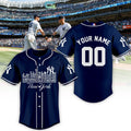 New York Yankees City Champions Best Team Navy Design Personalized Baseball Jersey
