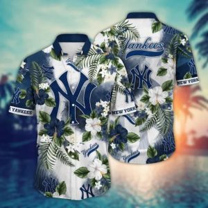New York Yankees MLB Summer Hawaiian Shirt, Yankees Hawaiian Shirt