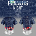 New York Yankees Peanuts 75th Anniversary Baseball Jersey