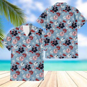 New York Yankees Tropical Aloha 2024 Blue Hawaiian Shirt