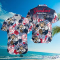 New York Yankees Tropical Floral Custom Name Aloha Hawaiian Shirt