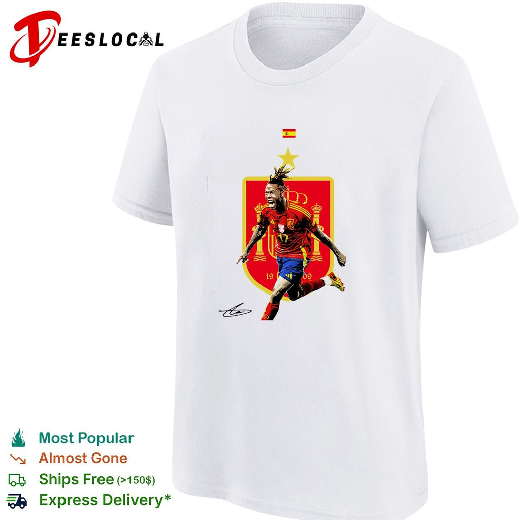 Nico Williams Spain badge shirt