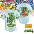 Ninja Turtles Easter Is More Fun With My Peeps Blue Personalized Baseball Jersey