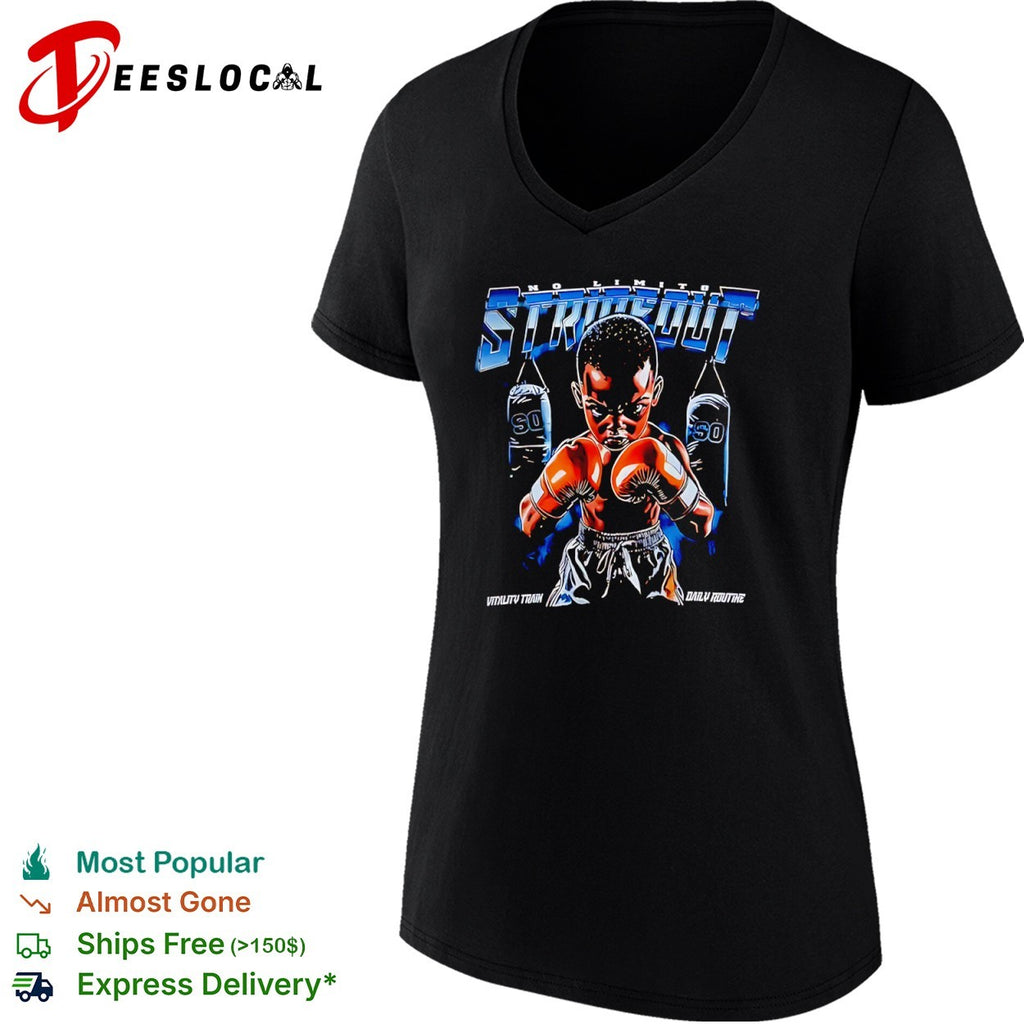 No Limits Strikeout Vitality Train Daily Routine Punching Bag Boxing Combat shirt