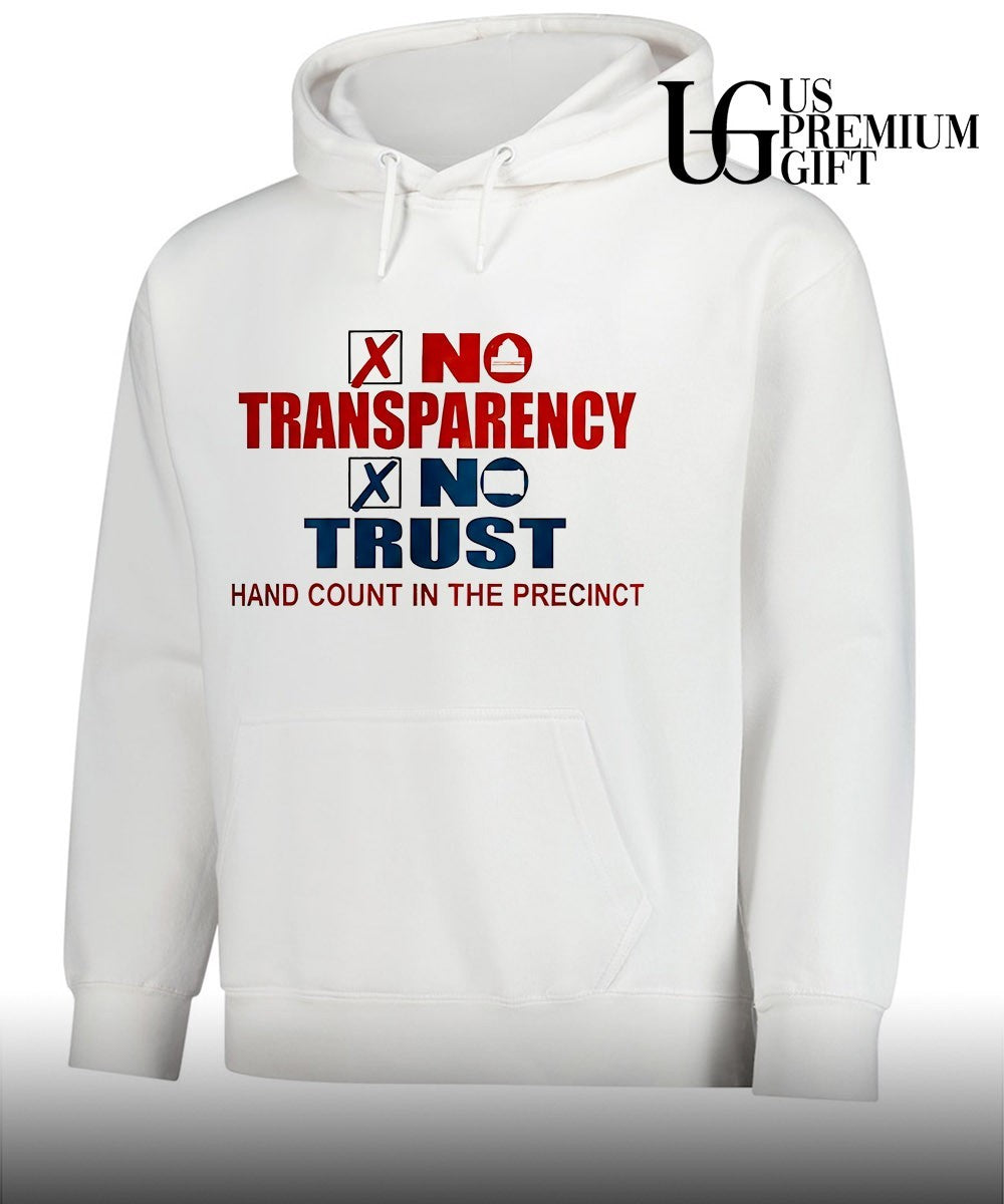 No Transparency No Trust Hand Count In The Precinct 2026 shirt