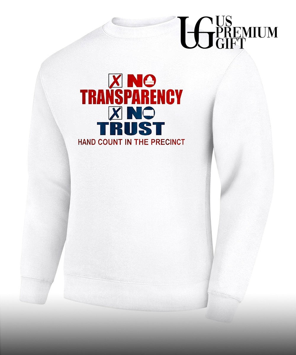 No Transparency No Trust Hand Count In The Precinct 2026 shirt
