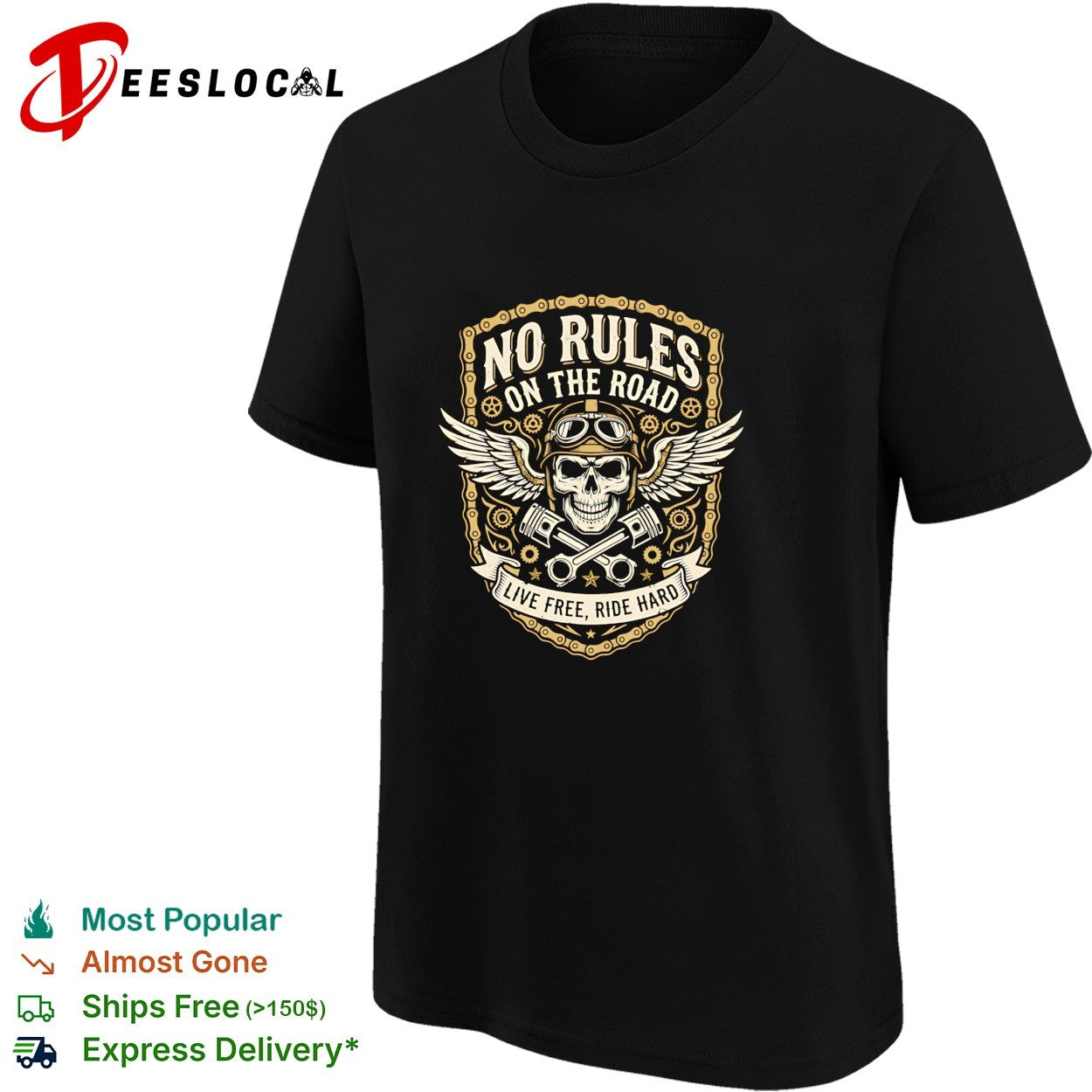No rules on the road live free ride hard shirt
