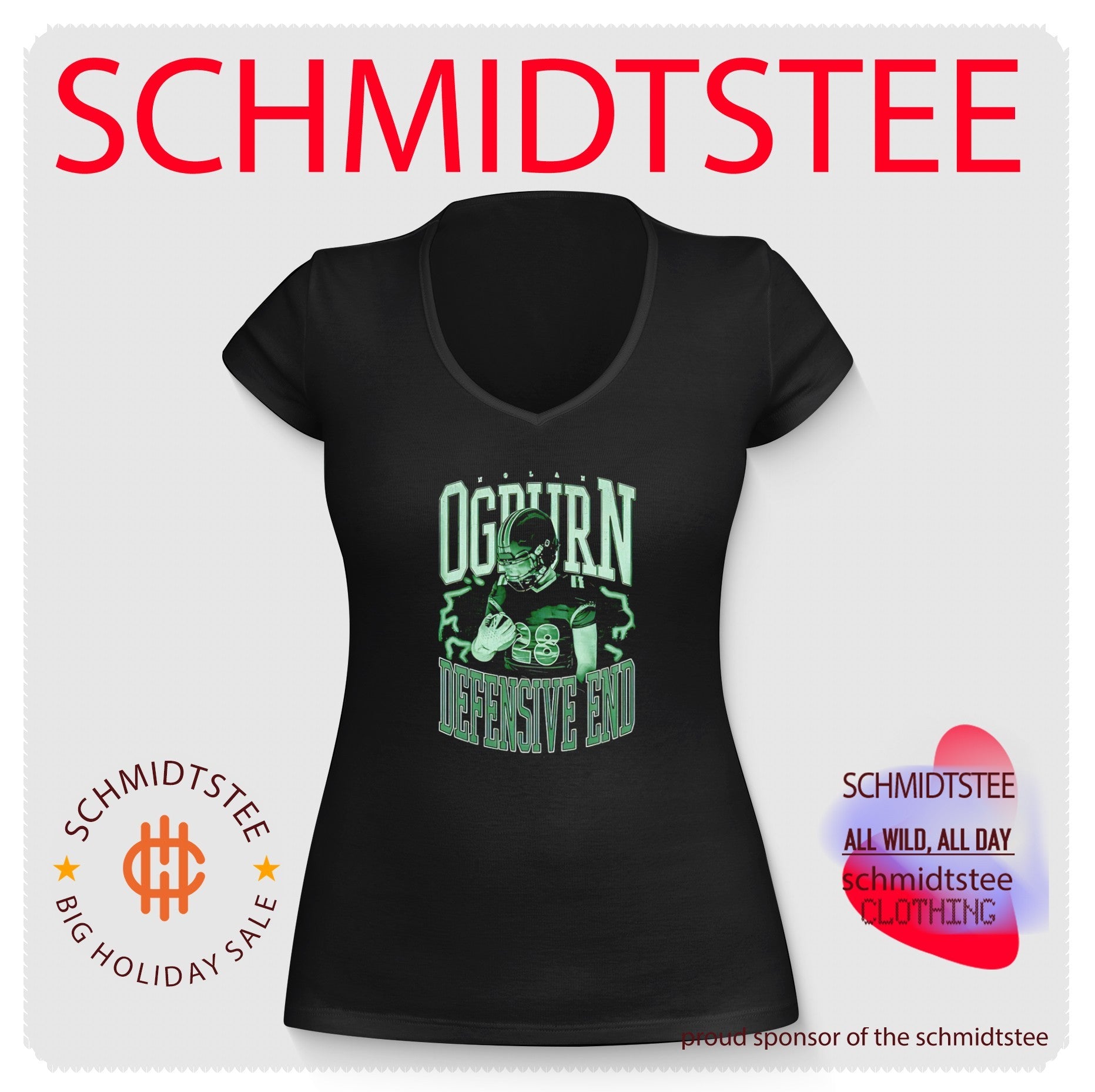 Nolan Ogburn Defensive End football player shirt