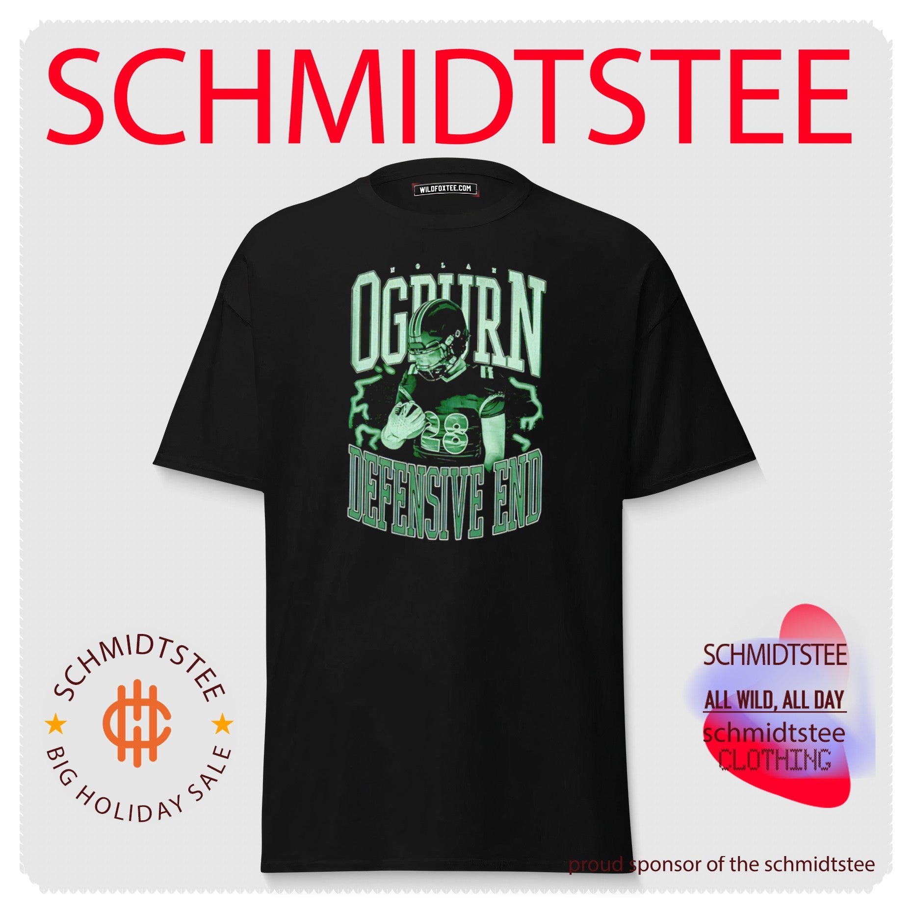 Nolan Ogburn Defensive End football player shirt