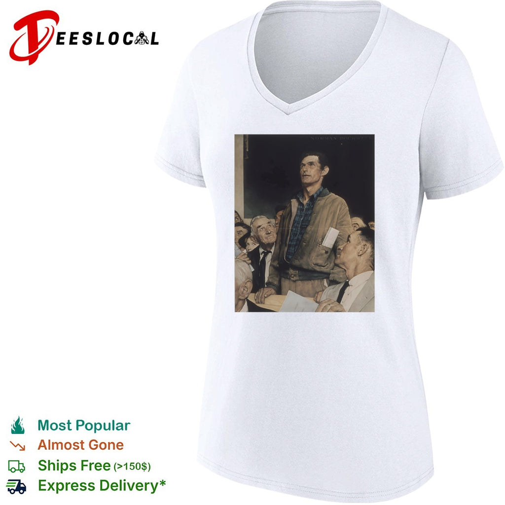 Norman Rockwell Four Freedoms Freedom of Speech est 1943 shirt