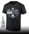 North Carolina Tar Heels 2026 NCAA Men’s college World Series OMAHEELS logo T-shirt