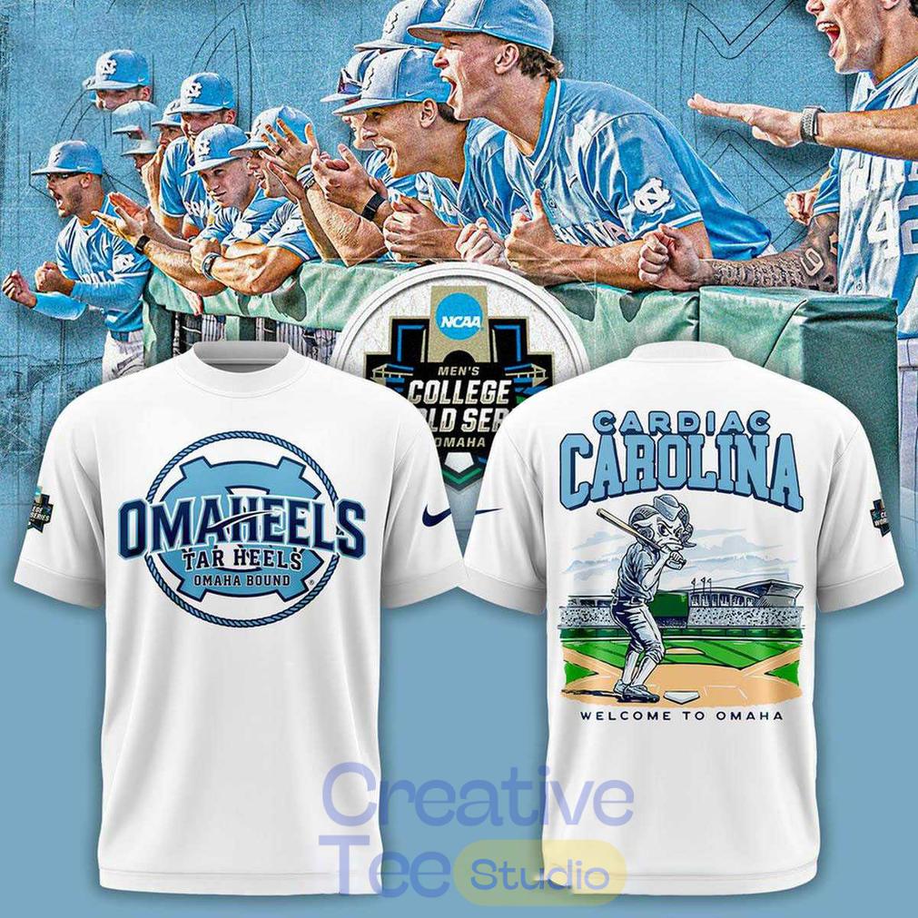 North Carolina Tar Heels Cardiac Carolina Welcome To Omaha 2026 Tee Hoodie