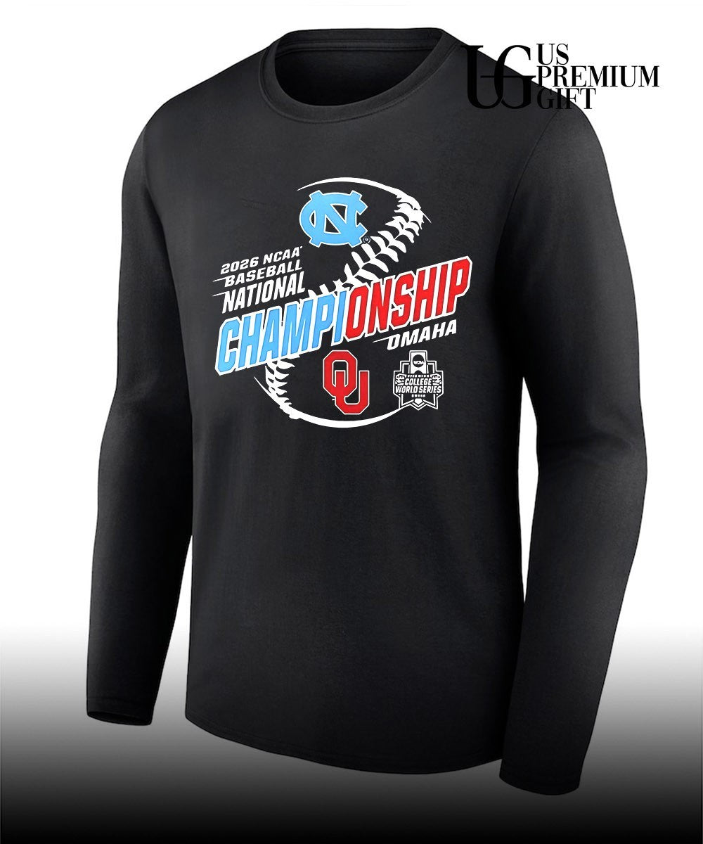 North Carolina vs Oklahoma Sooners 2026 NCAA Baseball National Championship Omaha shirt
