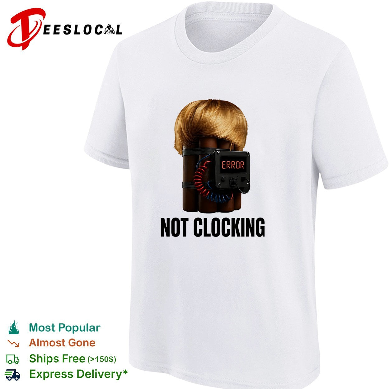 Not clocking error bomb meme shirt