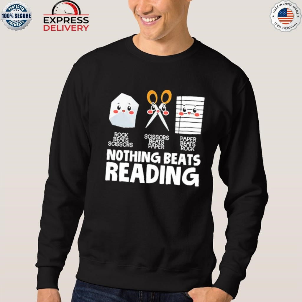 Nothing Beats Reading Rock Beats Scissors Shirt