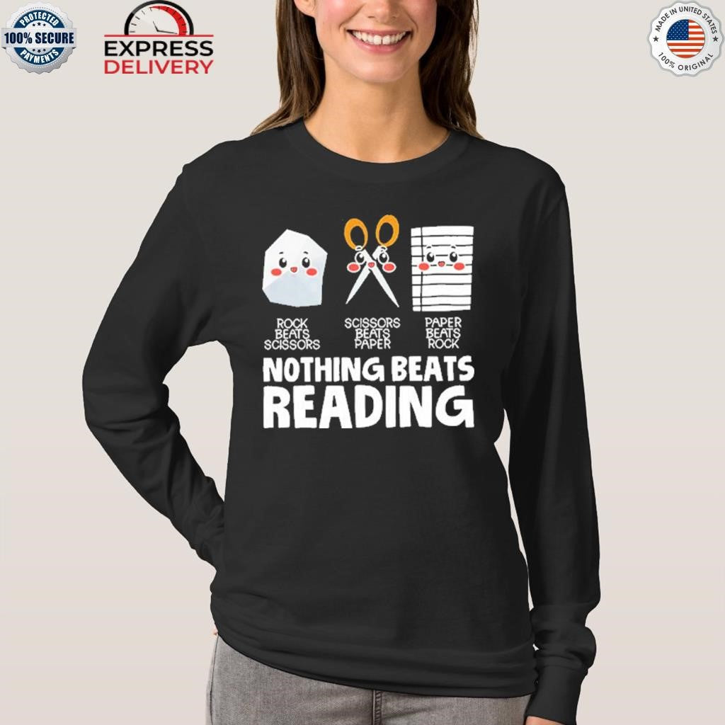 Nothing Beats Reading Rock Beats Scissors Shirt