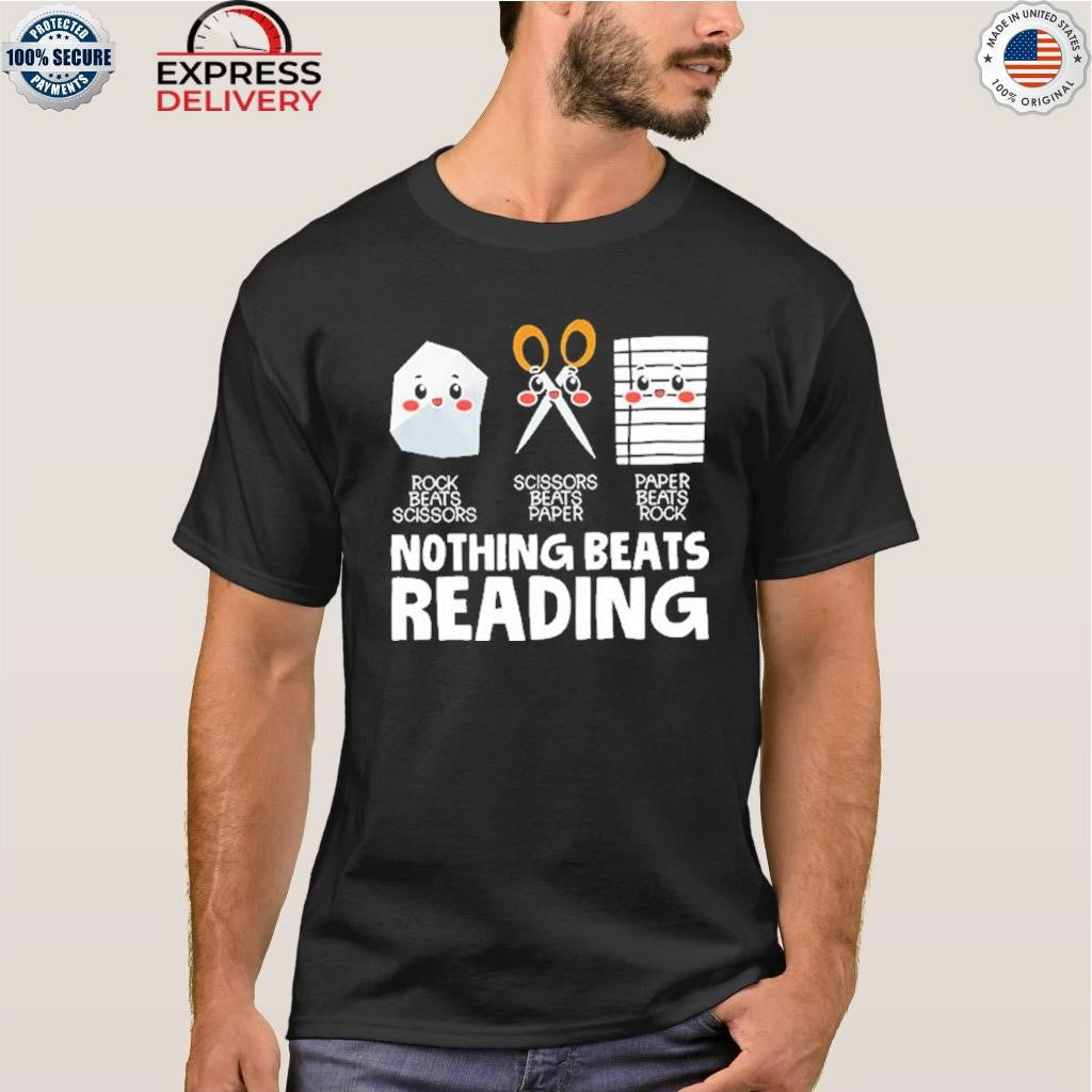 Nothing Beats Reading Rock Beats Scissors Shirt