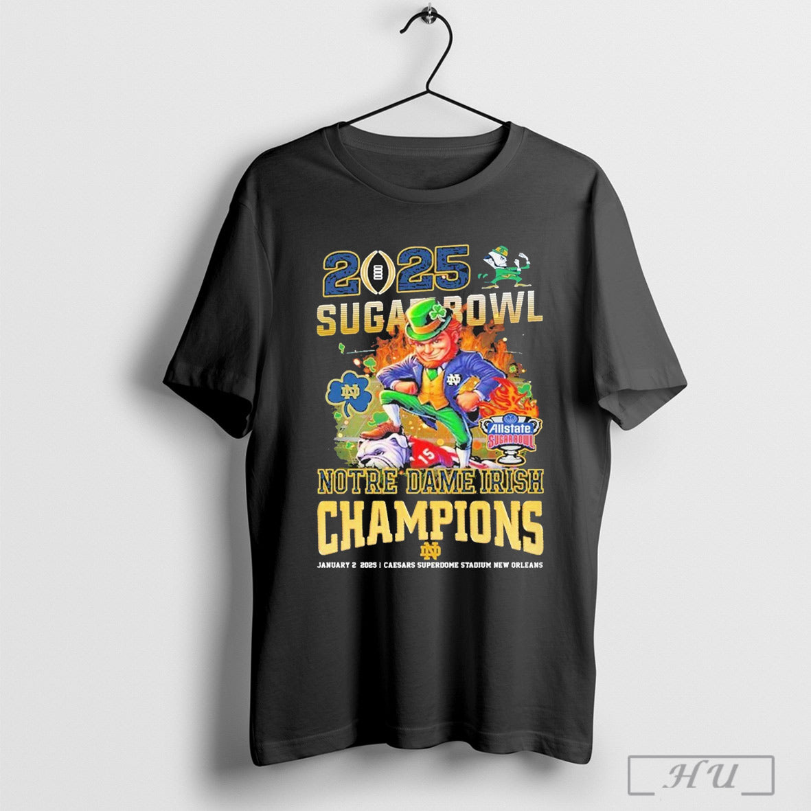 Notre Dame Fighting Irish Is The Sugar Bowl 2025 Champions T-Shirts, Hoodie, Sweatshirt | InkRitualCo.com