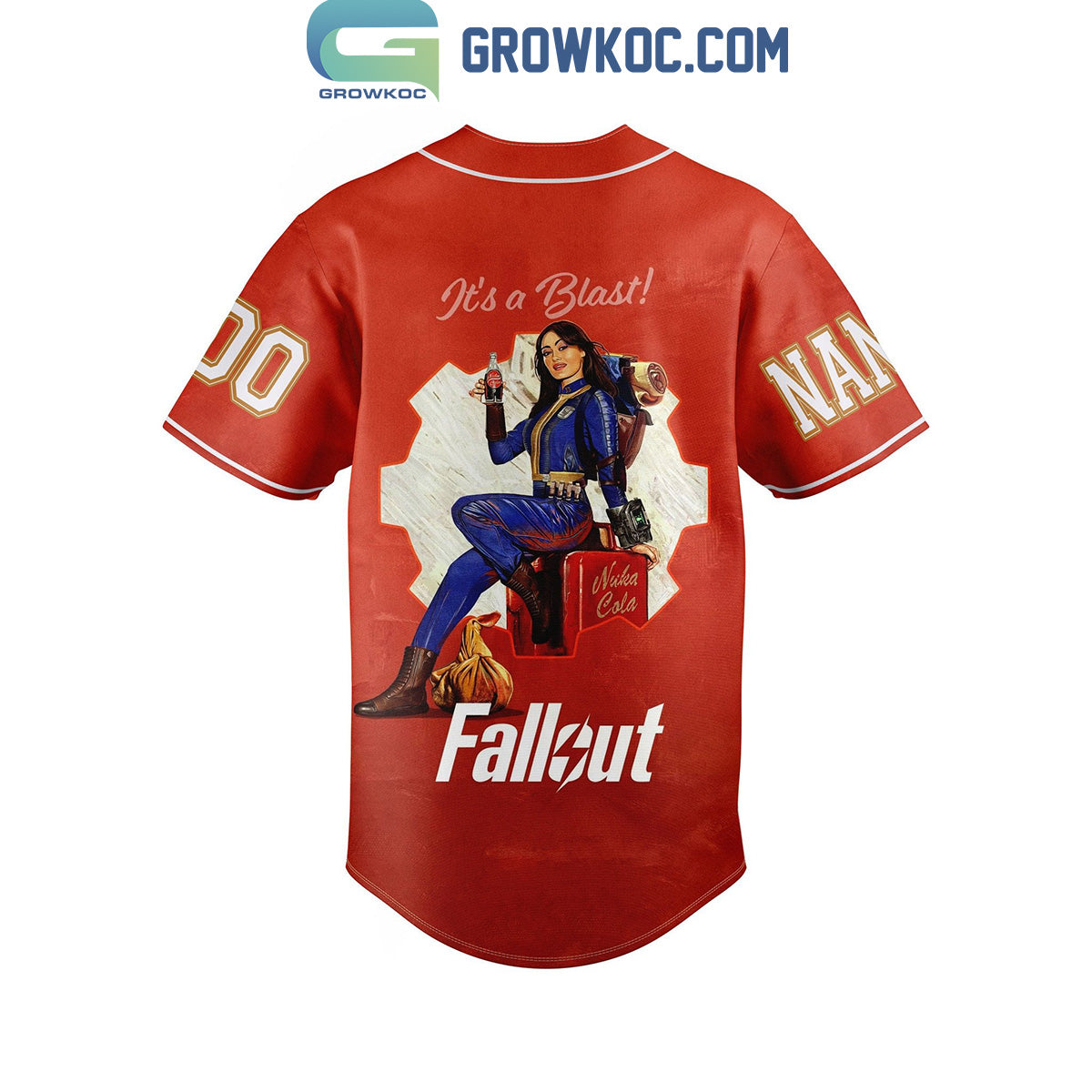 Nuka-Cola Fallout It’s A Blast Personalized Baseball Jersey