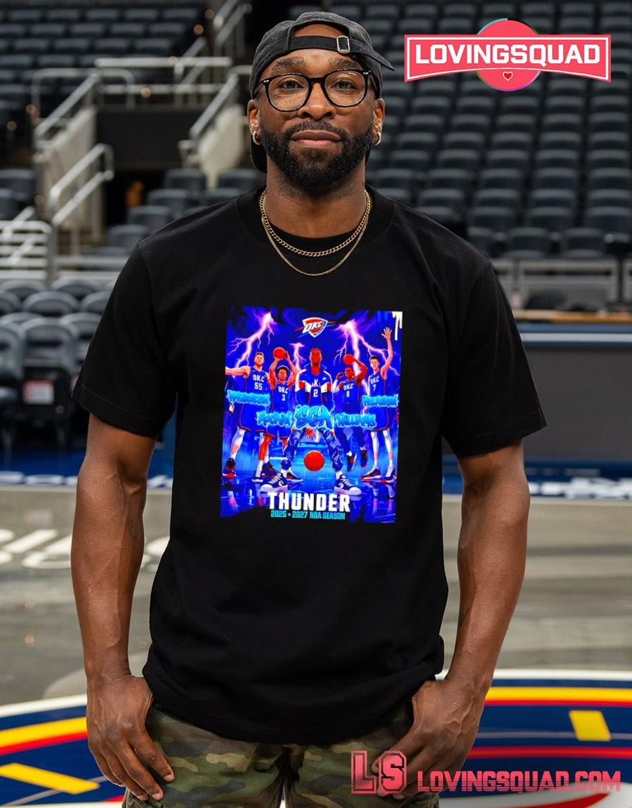 OKC Thunder 2026 2027 NBA Season SGA Hartenstein McCain Williams and Holmgren T-shirt