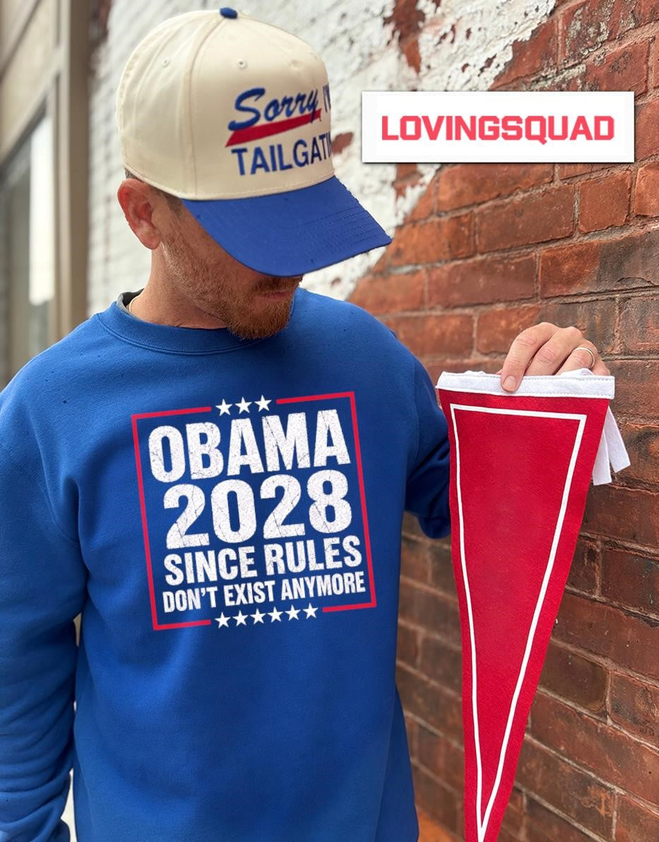 Obama 2028 Since Rules Don’t Exist Anymore Retro T-Shirt