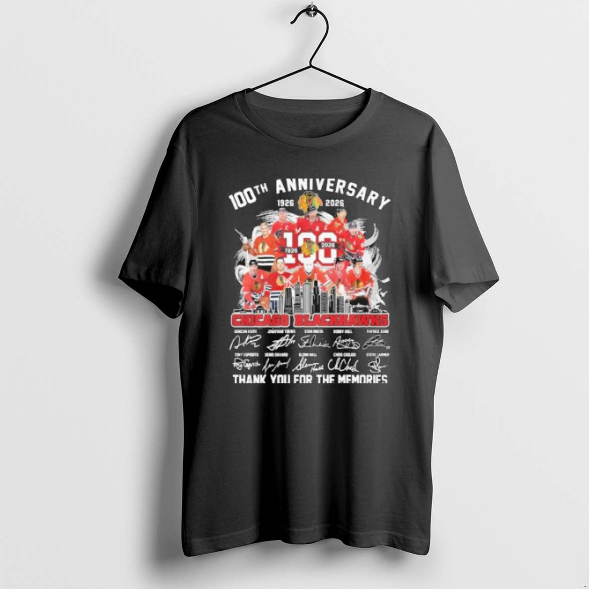 Official 100th Anniversary 1926 2026 Chicago Blackhawks Team Signatures T-Shirts, Hoodie, Sweatshirt | InkRitualCo.com