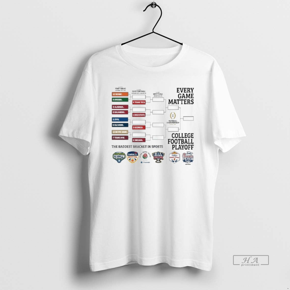 Official 2025 College Football Playoffs 12 Team Bracket T-Shirts, Hoodie, Sweatshirt | InkRitualCo.com