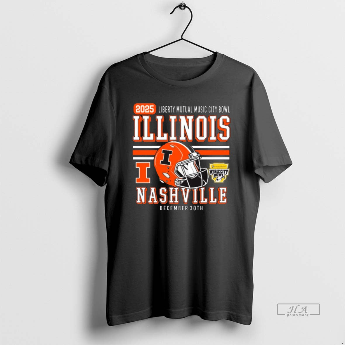 Official 2025 Liberty Mutual Music City Bowl Illinois Nashville Football December 30th T-Shirts, Hoodie, Sweatshirt