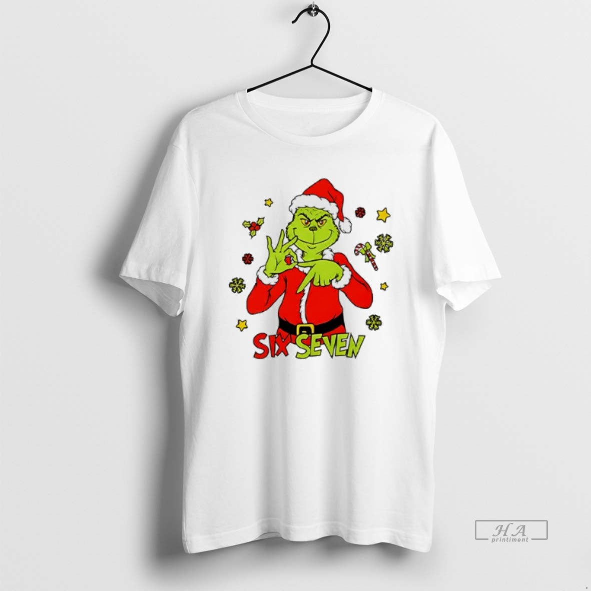 Official 6 7 Six Seven Meme Grinch Christmas T-Shirts, Hoodie, Sweatshirt | InkRitualCo.com