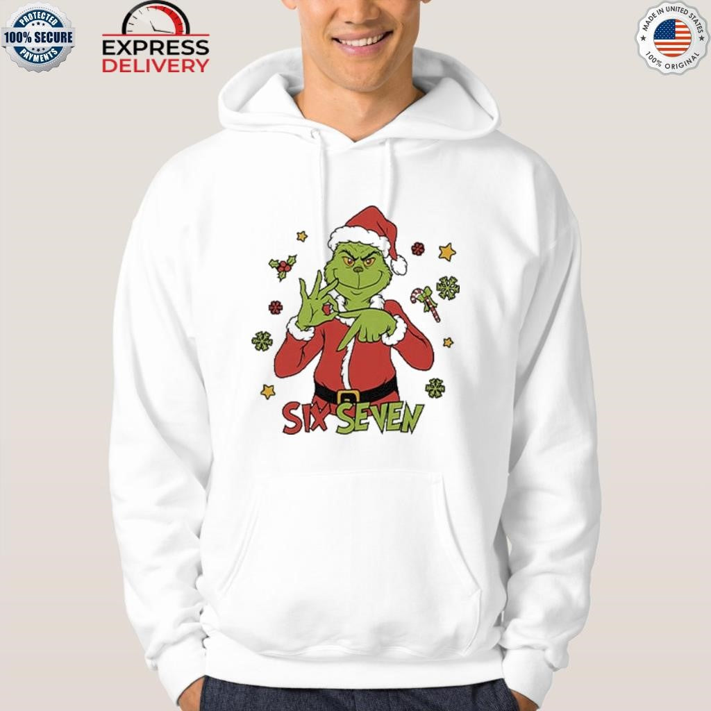 6 7 Six Seven Meme Grinch Christmas Shirt