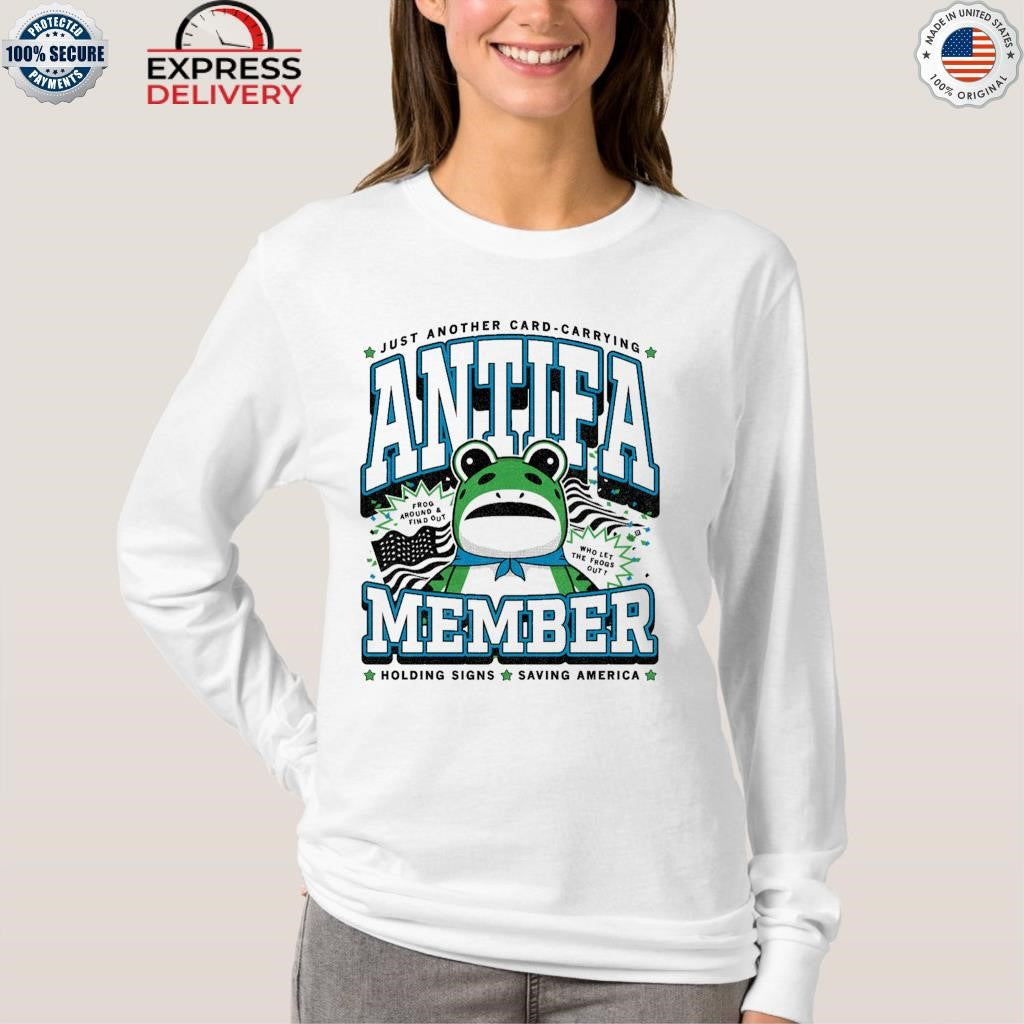 ANTIFA Member Max Collegiate Portland Frog Shirt