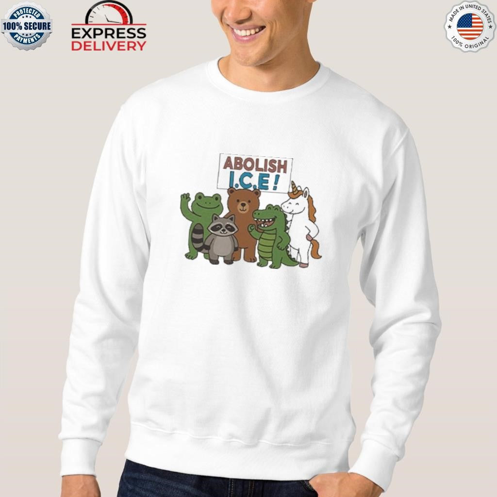 Abolish ICE Frog Unicorn Raccoon Bear Dinosaur Shirt
