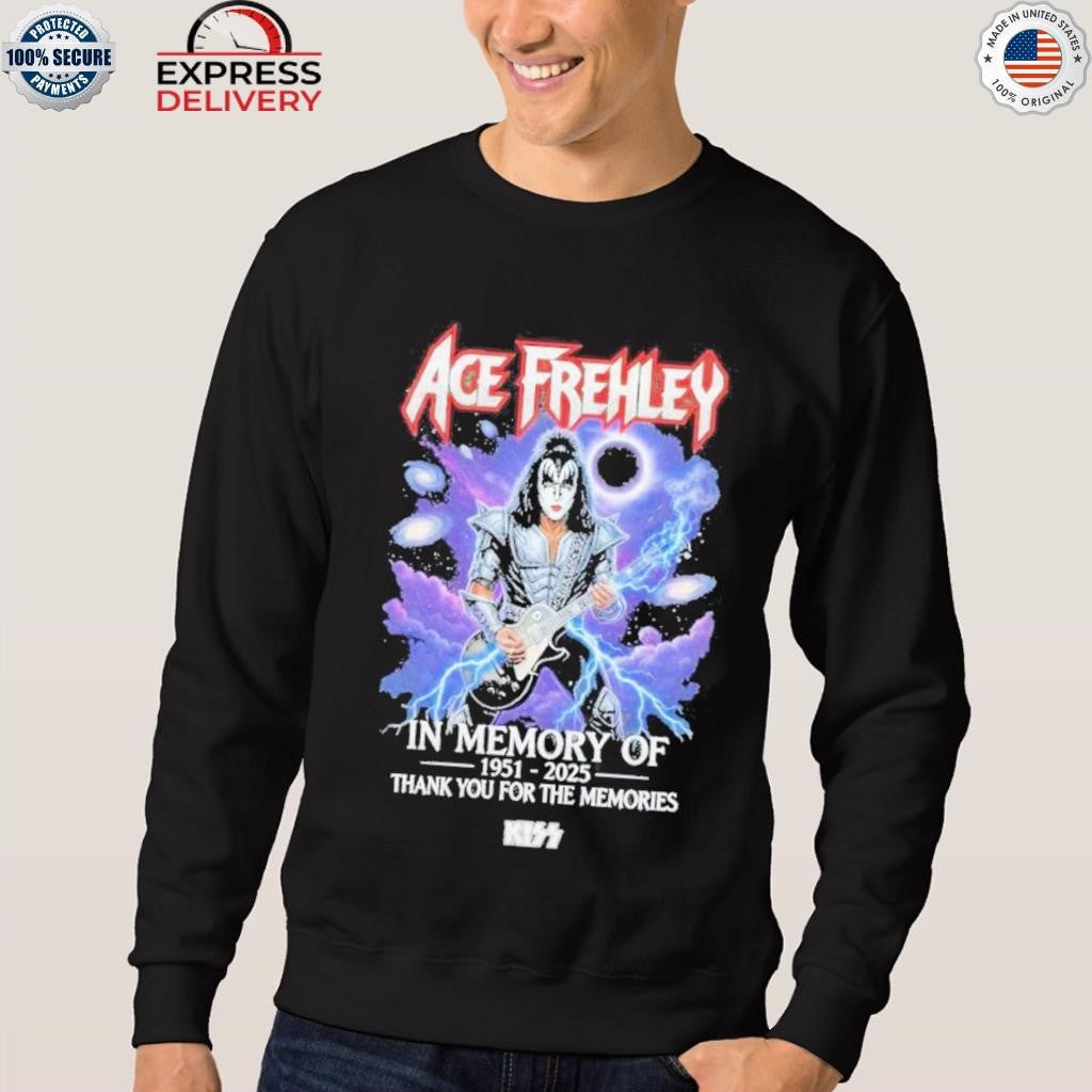 Ace Frehley In Memory Of 1951-2025 Thank You For The Memories Shirt