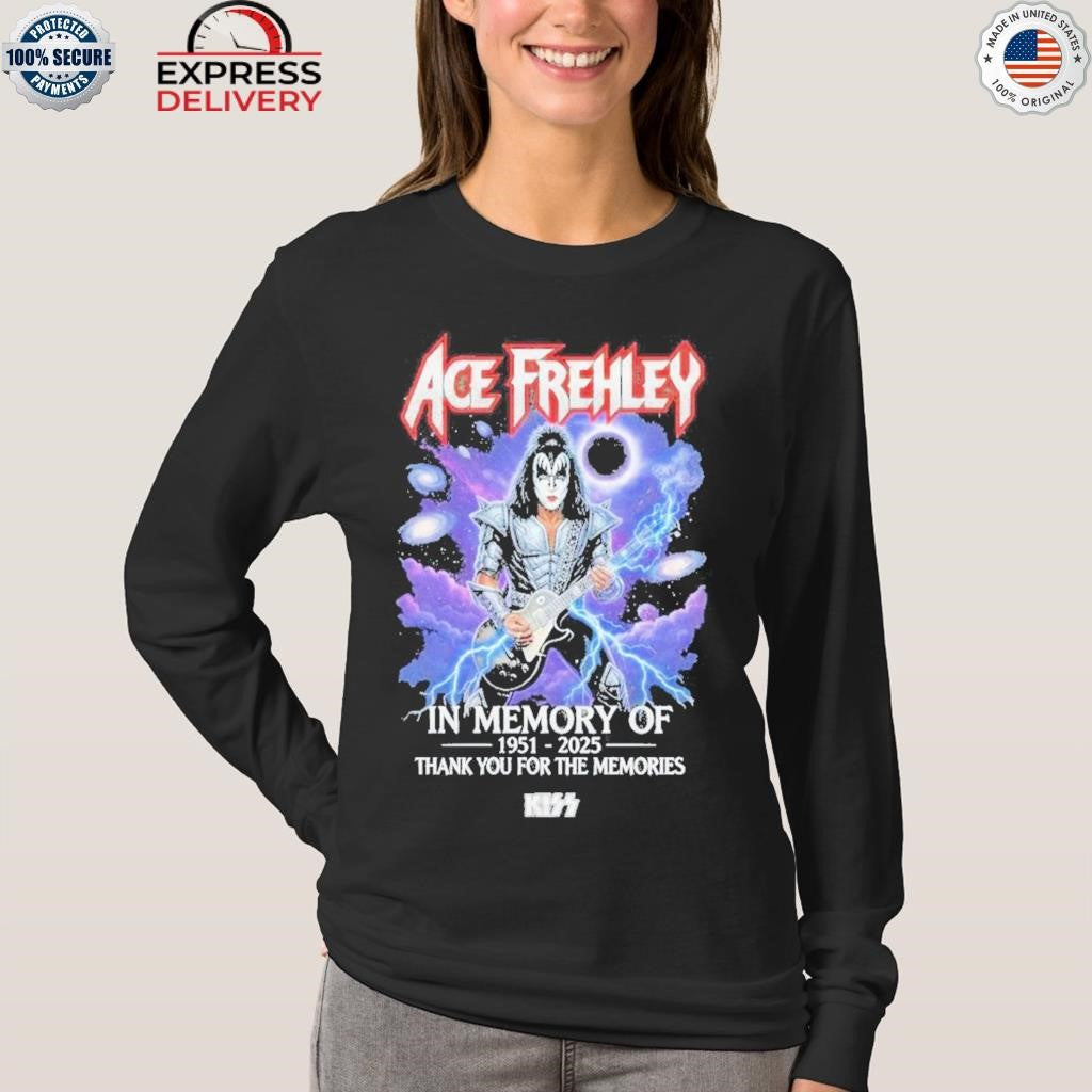 Ace Frehley In Memory Of 1951-2025 Thank You For The Memories Shirt