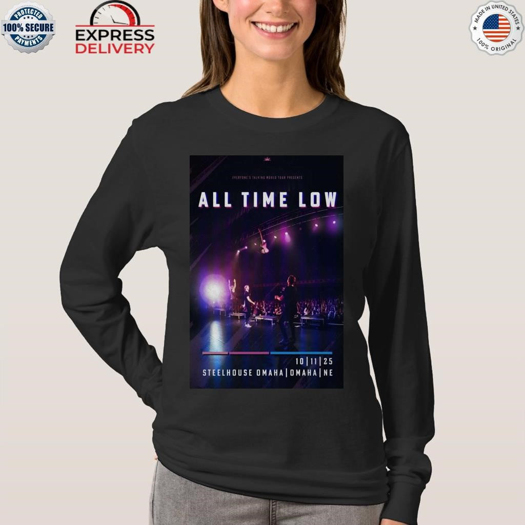 All Time Low Omaha, NE October 11 2025 Shirt