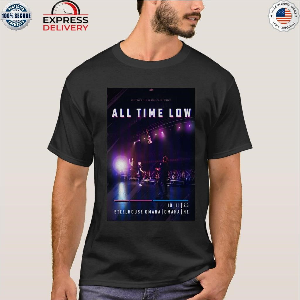 All Time Low Omaha, NE October 11 2025 Shirt