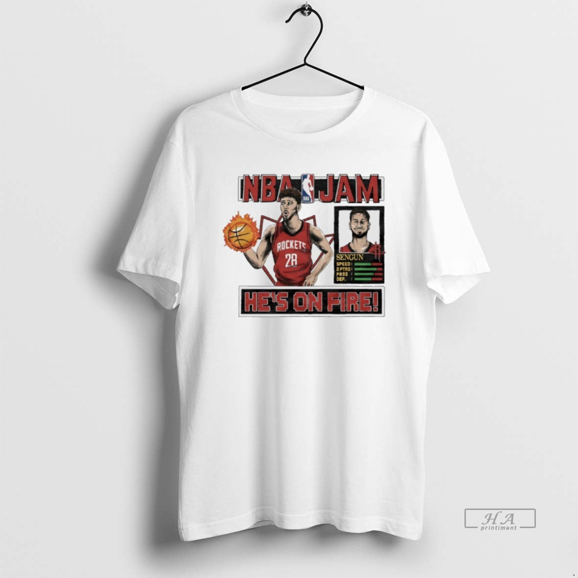 Official Alperen Sengun Hes On Fire Houston Rockets Nba Jam T-Shirts, Hoodie, Sweatshirt | InkRitualCo.com