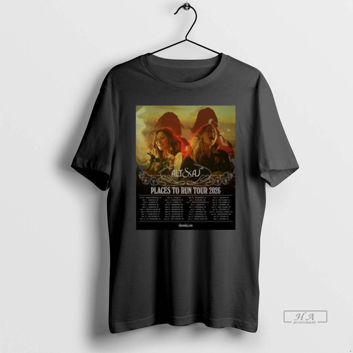 Official Aly And Aj Places To Run Live Tour 2026 T-Shirts, Hoodie, Sweatshirt | InkRitualCo.com