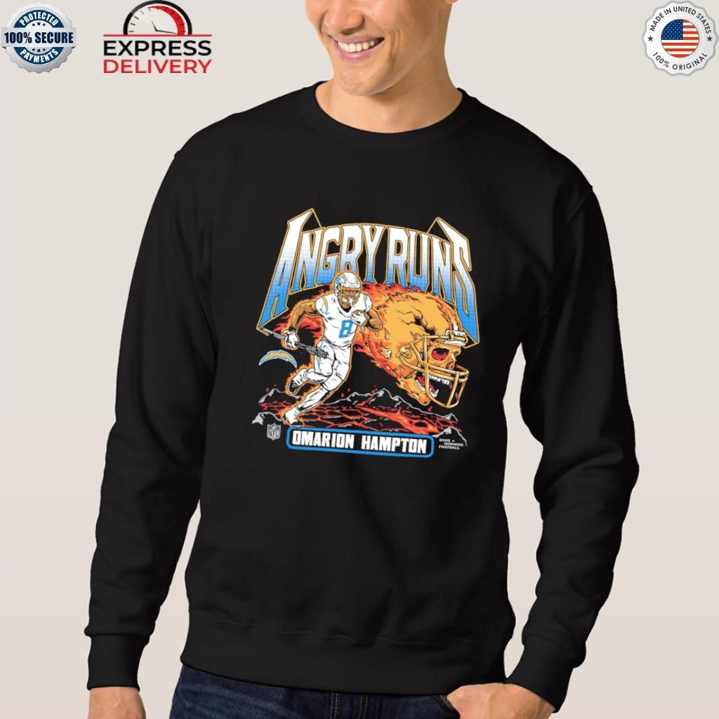Angry Runs 2025 Chargers Omarion Hampton Shirt