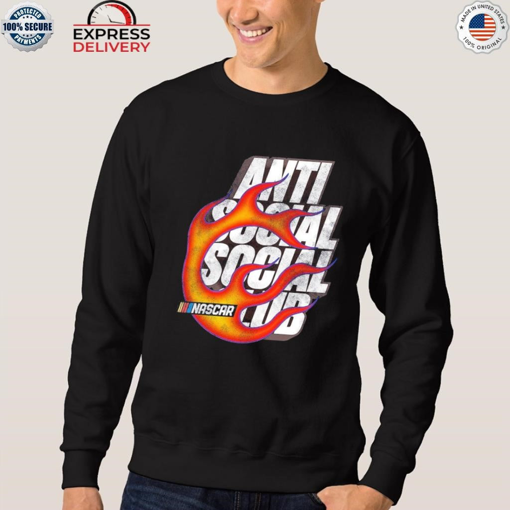 Anti Social Social Club x NASCAR Orange Daytona Shirt
