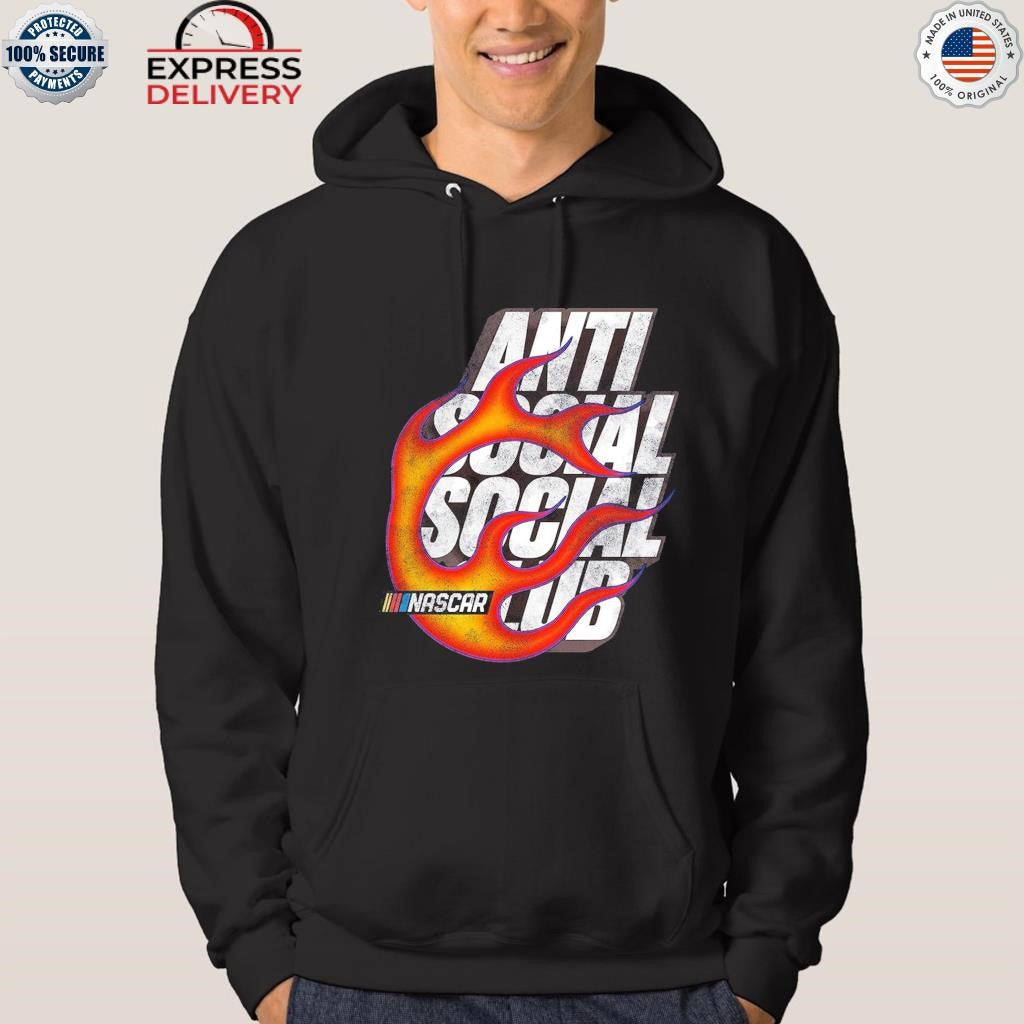Anti Social Social Club x NASCAR Orange Daytona Shirt