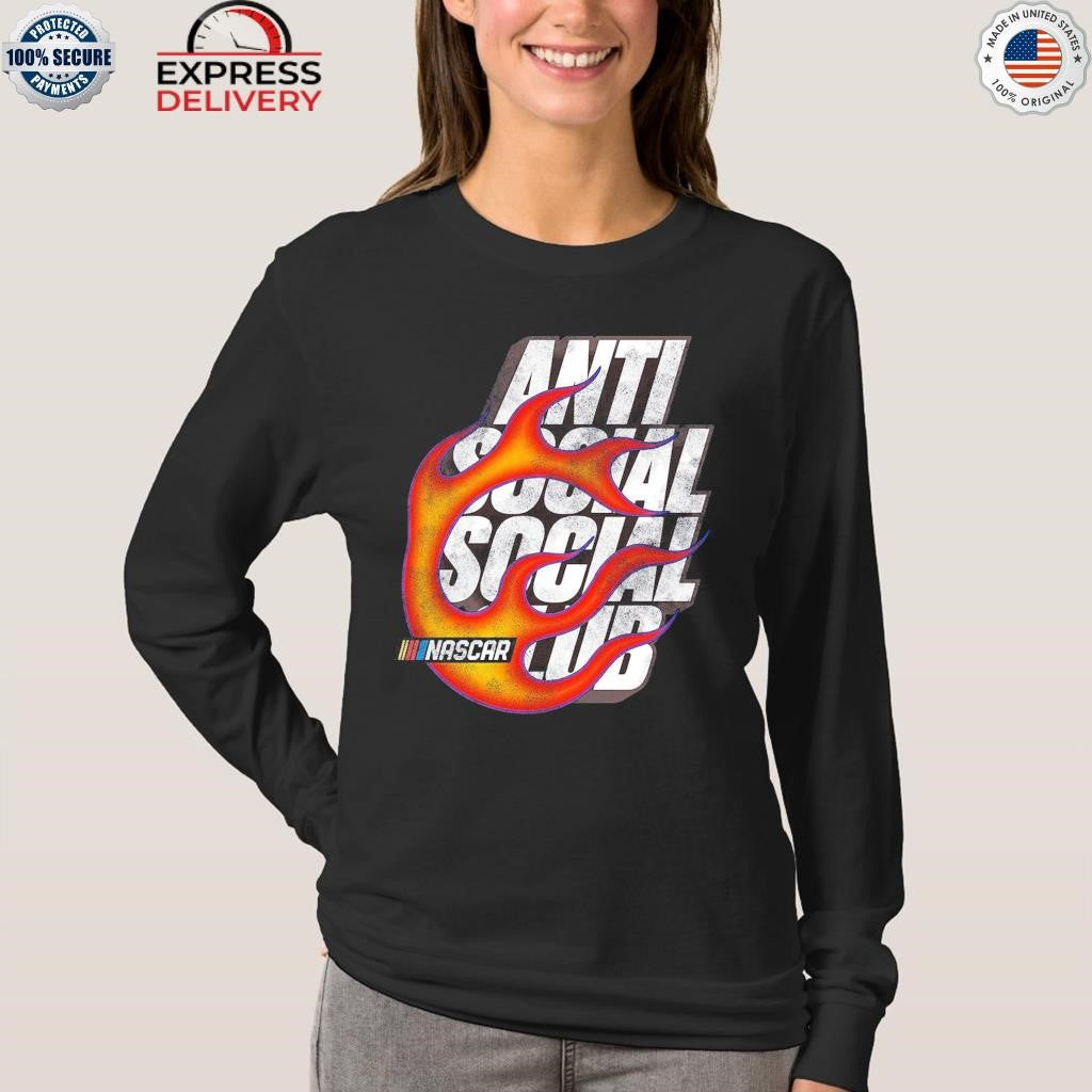 Anti Social Social Club x NASCAR Orange Daytona Shirt