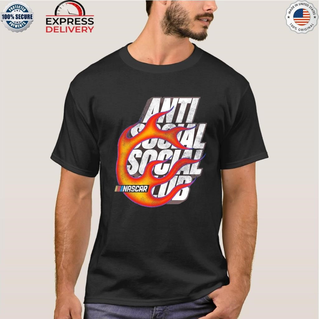 Anti Social Social Club x NASCAR Orange Daytona Shirt